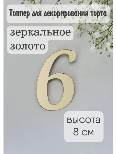 Топпер цифра "6"