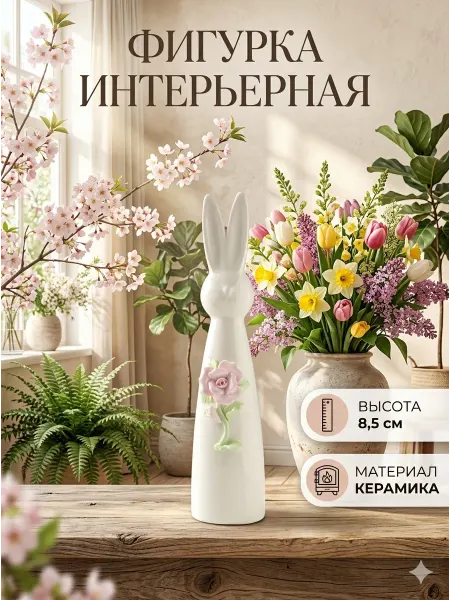 Фигура интерьерная Белый зайчик