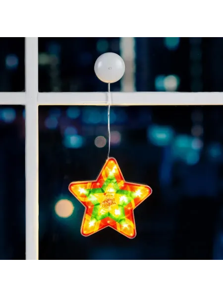Luazon Lighting Светодиодная фигура на присоске Звезда 19 × 19 см