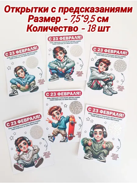 Открытки с предсказаниями на 23 февраля