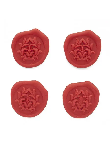 Astra&Craft Оттиски печатей из полимерной глины Лотос 30х35мм, 4шт
