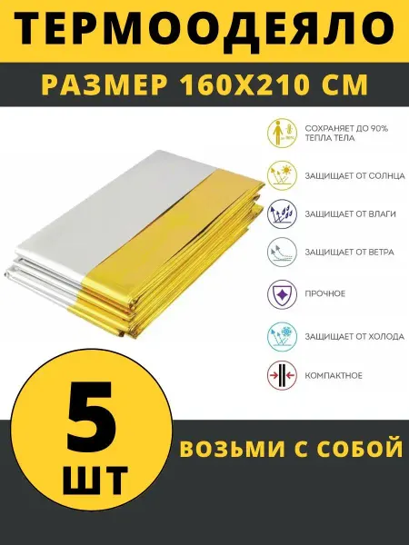 ТД Здрав Термоодеяло туристическое спасательное