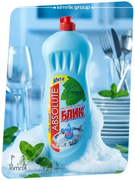 Absolute Blik Гель для мытья посуды 1000 мл Мята