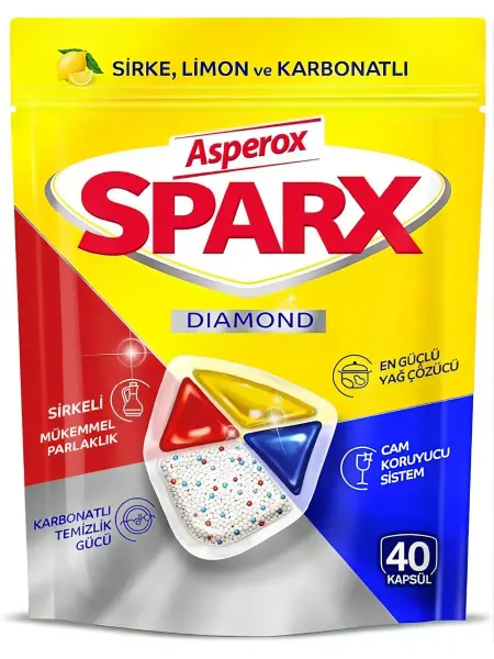 Asperox Sparx Капсулы для посудомоечной машины, 40 шт