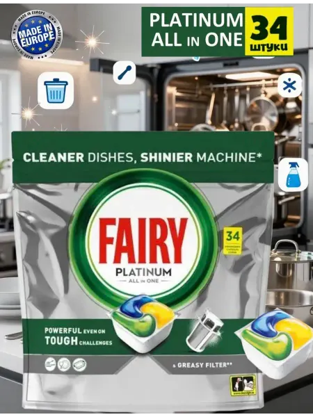 Fairy Капсулы для посудомоечной машины 34 шт