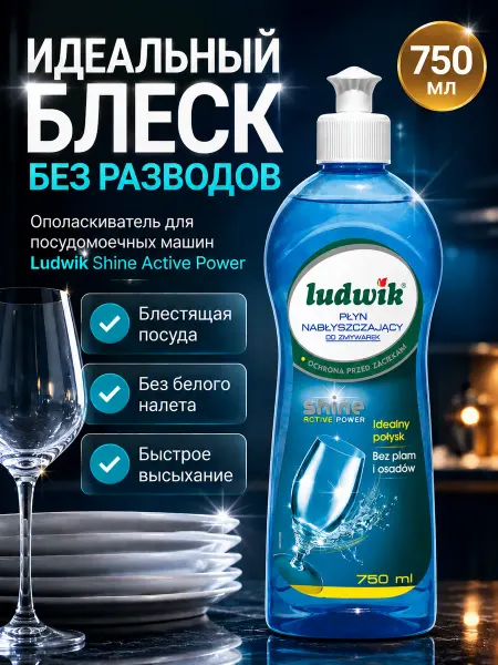 Ludwik Ополаскиватель для посудомоечной машины 750 мл