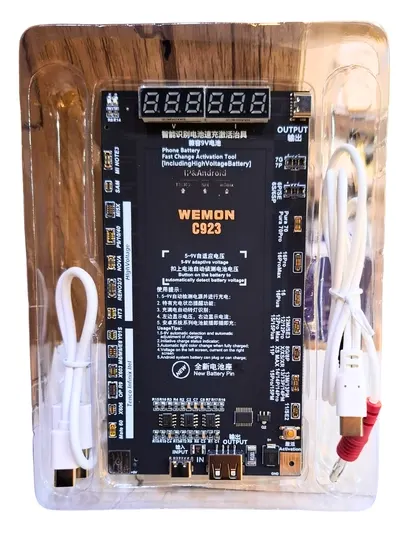 Плата активации батареи WEMON C923 для iPhone 11–16 и Android, модуль зарядки телефона