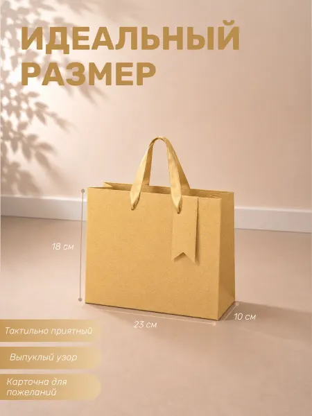 Пакет подарочный 1 штука