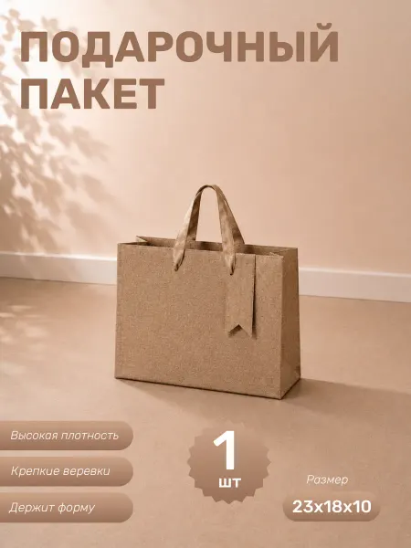 Пакет подарочный 1 штука