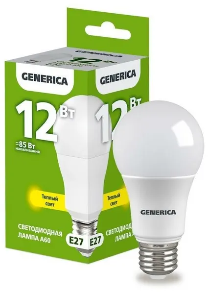 Generica Светодиодная лампа Дженерика, LL-A60-15-230-30-E27-G