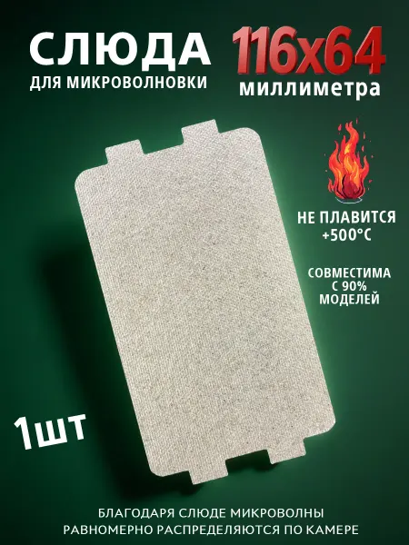 Class 17 Слюда для микроволновки 116х64 мм