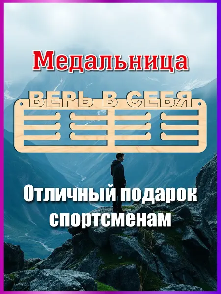 Eco-product Спортивная медальница Верь в себя