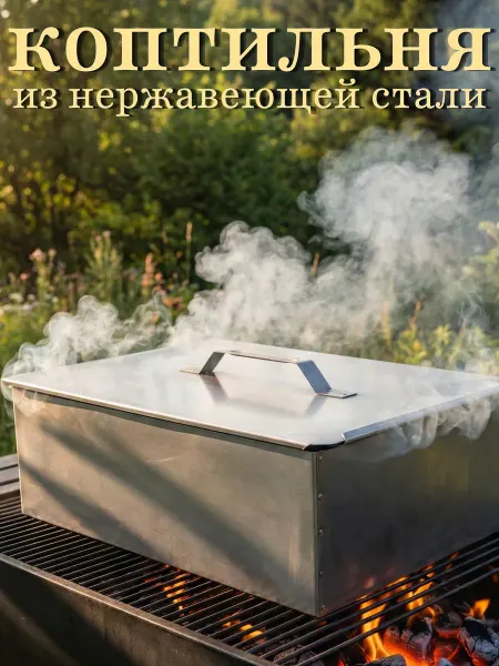 Инвент Групп Коптильня из нержавеющей стали одноярусная с поддоном
