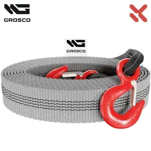 Буксировочный трос 24т / 12м крюк/крюк GROSCO. Для буксировки авто до 12 тонн