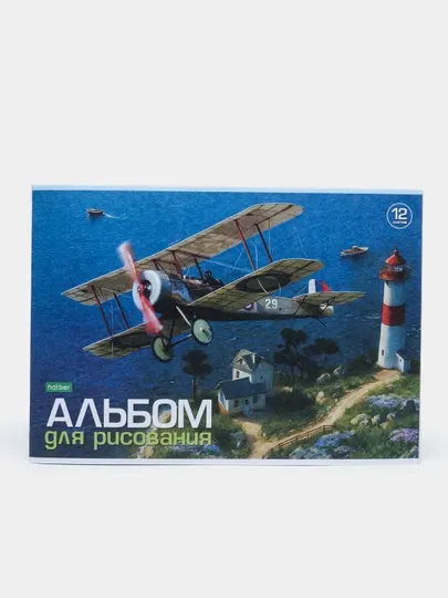 Альбом для рисования ECO, 12 листов, А4ф, на скобе, 12А4C