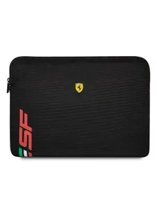 Чехол-папка Ferrari Computer Sleeve на Apple Macbook Pro 13 14, Air 13, iPad Pro 12.9 / для Макбук Про, Эйр, для ноутбуков до 14", с карманом, на молнии, черный