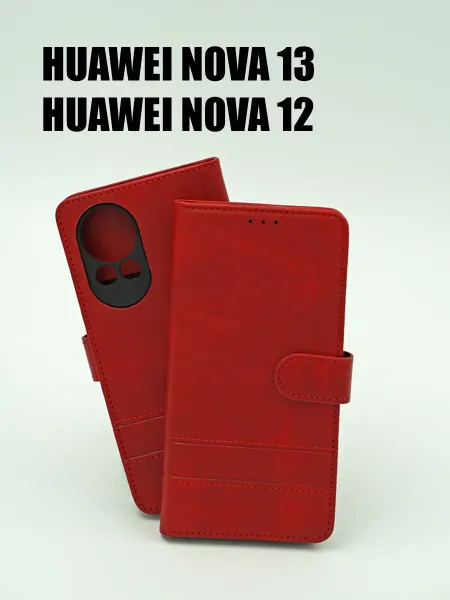 Not typical Чехол на Huawei Nova 13, Nova 12 книжка красный