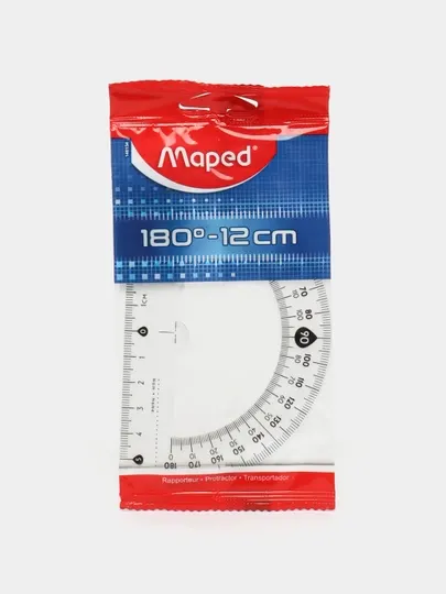 Линейка транспортир Maped, 180 г, 12 см, 146134