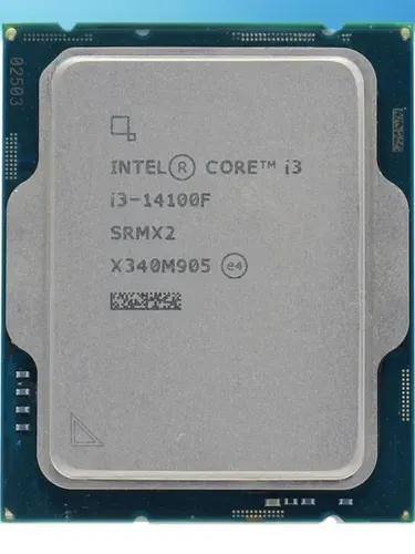 Процессор Intel Core i3-14100F CPU, 2.5 ГГц, 12 МБ, сокет LGA1700, OEM