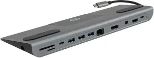 Док-станция для ноутбука Digma DS-991, 12 портов, алюминий, серый (2032006)