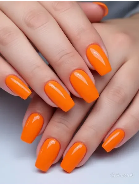 CRISTINANAILS Гель лак для ногтей ярко оранжевый цвет New Neon 18