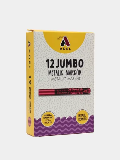 Металлик маркер Adel 12 jumbo 2201000072000
