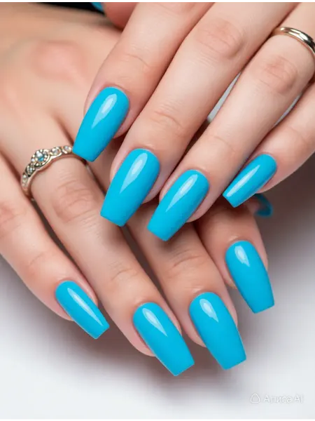 CRISTINANAILS Гель лак для ногтей бирюзовый аквамарин цвет New Neon 39