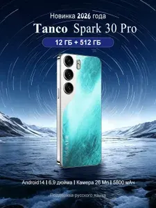 Смартфон Tanco Spark 30 Pro EU 12/512 ГБ, Nano-SIM, светло-зеленый, бирюзовый