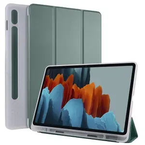 Чехол Samsung Galaxy Tab S7 FE / S7+ / S8+ 12.4" с держателем для стилуса и охлаждением золотистый
