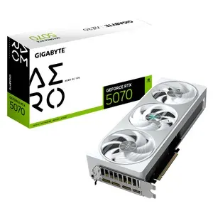 Gigabyte Видеокарта GeForce RTX 5070 AERO OC 12 ГБ (GV-N5070AERO OC-12GD)