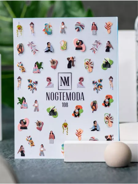 NOGTEMODA Наклейки для ногтей на клеевой основе