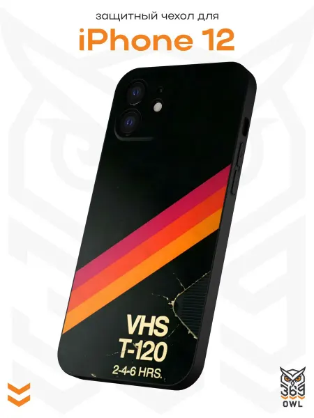 OWL369 Чехол на Apple iPhone 12 с принтом Ретро