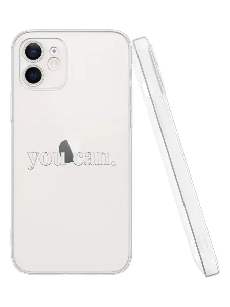 QuestCase Чехол на Apple iPhone 12 с принтом Мотивация