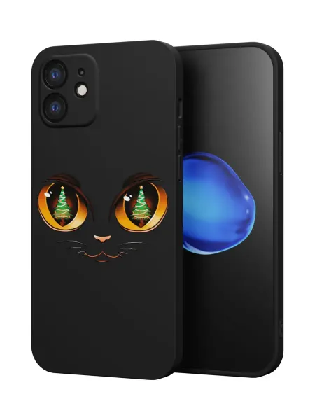 QuestCase Чехол на Apple iPhone 12 с Новогодним принтом
