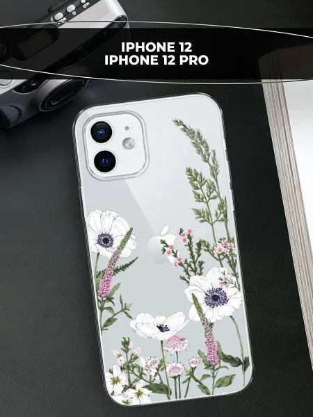 Avocase Чехол на iPhone 12 iPhone 12 Pro с цветочками
