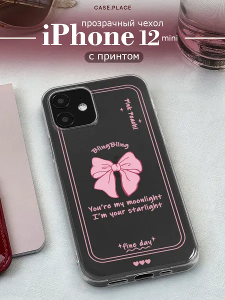 Case Place Чехол на iPhone 12 mini с бантиком