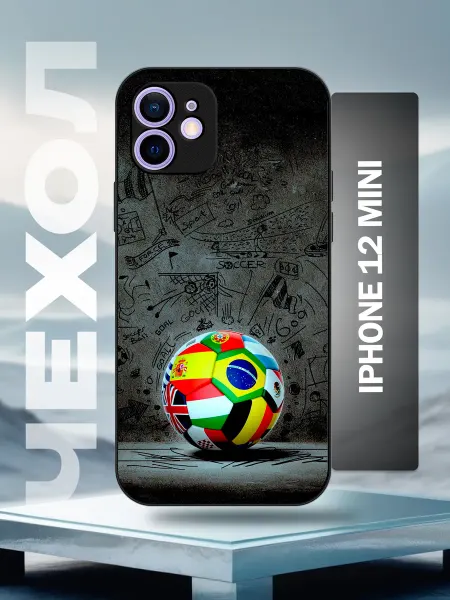 Caseworld Чехол на iPhone 12 mini футбольный мяч