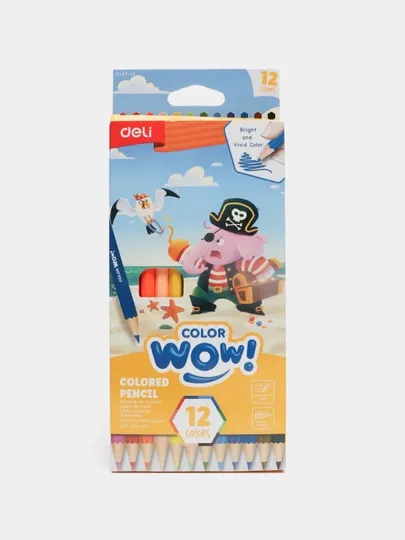 Цветные карандаши Deli EC143-12 COLORWOW!, 12 цветов