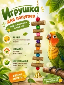Игрушка для попугаев подвесная в клетку