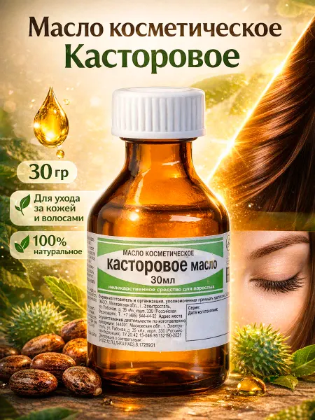 ЭКО Касторовое масло косметическое Экотекс 30 мл