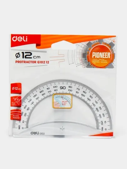 Транспортир, 12см EG10212 Deli
