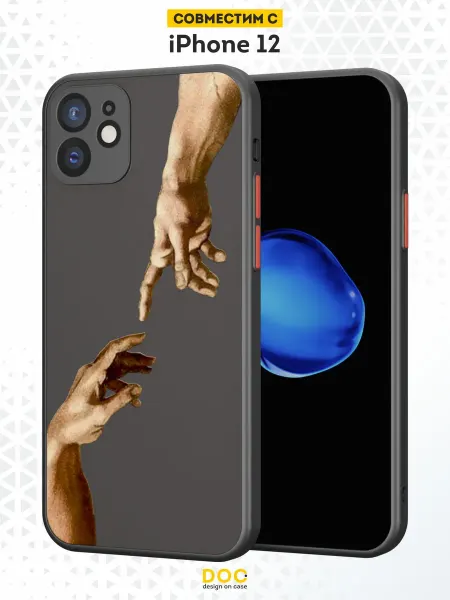 DesignOnCase Чехол Бампер на iPhone 12 с принтом Искусство