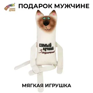 Мягкая игрушка Кот Подарок мужчине