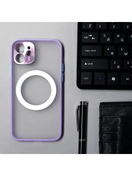 Luazon Home Чехол на iphone 12 MagSafe с окантовкой пластик