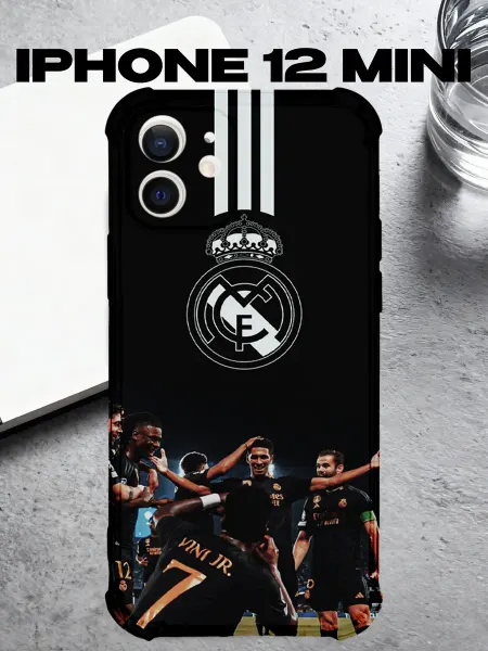 IntelligentCase Чехол на IPHONE 12 MINI футбол Реал Мадрид Real Madrid