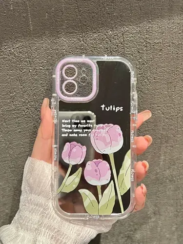 Чехол на iPhone 12 зеркальный с принтом
