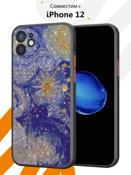 Мобилиус Чехол Бампер на iPhone 12 с принтом Коллаж
