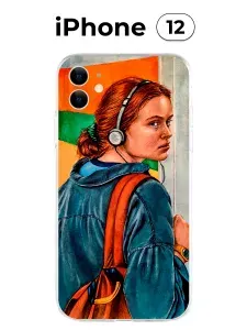 Чехол на iPhone 12 с принтом (Очень странные дела)