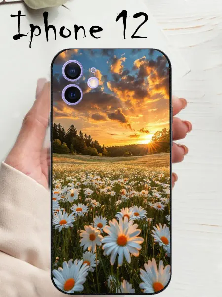 Чехломания Чехол на iphone 12 лето, ромашки