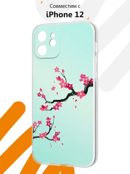 Мобилиус Чехол на iPhone 12 с принтом Сакура